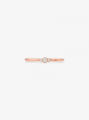 Michaelkors 14K Rose Gold-Plated Pavé Růžové Zlaté | SN-MK27839