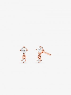 Michaelkors 14K Rose Gold-Plated Sterling Silver Drop Růžové Zlaté | SN-MK27763
