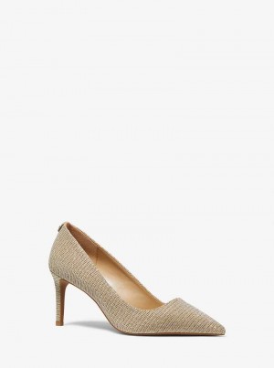 Michaelkors Alina Flex Glitter Chain-Mesh Zlaté | SN-MK27639