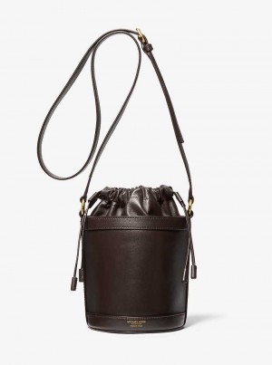 Michaelkors Audrey Medium Leather Čokolády | SN-MK27387