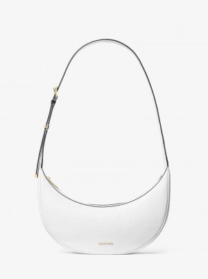 Michaelkors Avra Medium Leather Bílé | SN-MK27227