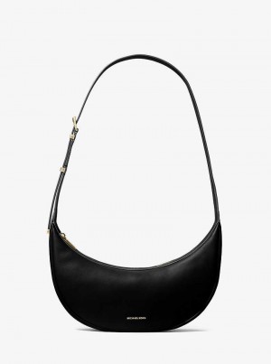 Michaelkors Avra Medium Leather Černé | SN-MK27226