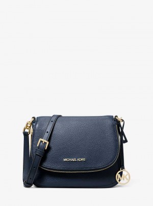 Michaelkors Bedford Small Pebbled Leather Tmavě Blankyt | SN-MK27230