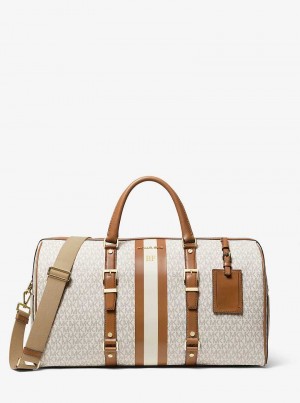 Michaelkors Bedford Travel Extra-Large Logo Stripe Světle Žluté | SN-MK28166
