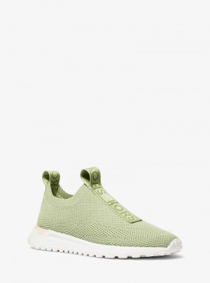 Michaelkors Bodie Knit Slip-On Světle Olivy Zelené | SN-MK27439