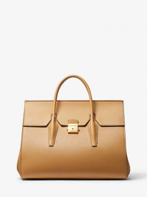 Michaelkors Campbell Leather Hnědé | SN-MK27369