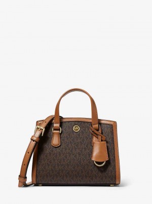 Michaelkors Chantal Extra-Small Logo Hnědé | SN-MK27271