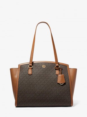 Michaelkors Chantal Large Logo Hnědé | SN-MK26852