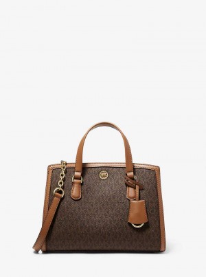 Michaelkors Chantal Small Logo Hnědé | SN-MK27359