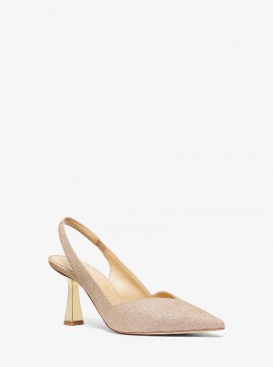 Michaelkors Chelsea Glitter Chain-Mesh Hnědé | SN-MK27635