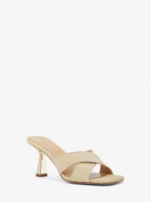 Michaelkors Clara Glitter Chain-Mesh Zlaté | SN-MK27544
