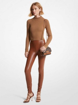 Michaelkors Coated Stretch Tmavě Hnědé | SN-MK26561