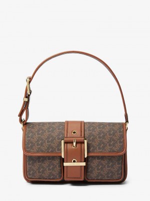 Michaelkors Colby Medium Empire Signature Logo Hnědé | SN-MK27035