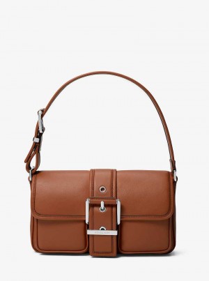 Michaelkors Colby Medium Leather Hnědé | SN-MK26955