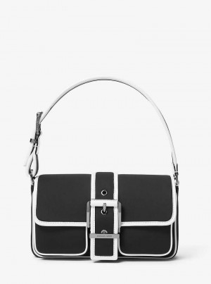 Michaelkors Colby Medium Two-Tone Neoprene Černé Bílé | SN-MK26961