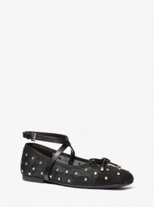Michaelkors Collette Embellished Mesh Černé | SN-MK27698