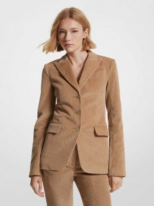 Michaelkors Cotton Corduroy Tmavě Hnědé | SN-MK26618
