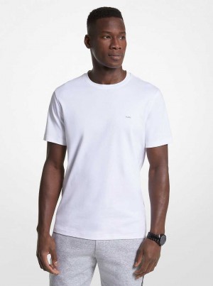Michaelkors Cotton Crewneck Bílé | SN-MK28003