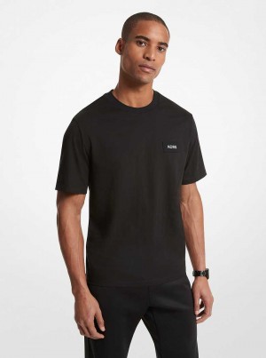 Michaelkors Cotton Logo Graphic Černé | SN-MK27951