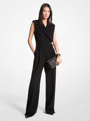 Michaelkors Crepe Double-Breasted Černé | SN-MK26721