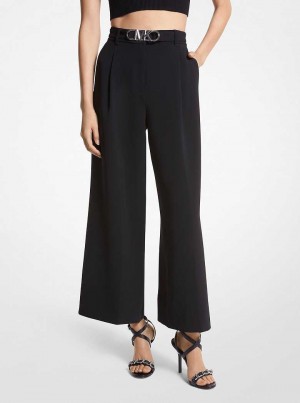 Michaelkors Cropped Stretch Twill Belted Černé | SN-MK26568
