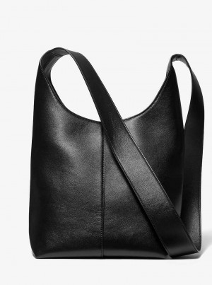 Michaelkors Dede Medium Leather Černé | SN-MK27068
