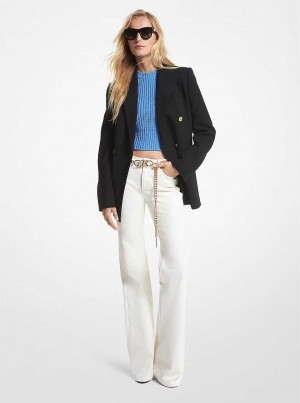 Michaelkors Denim Belted Flared Béžový | SN-MK26544