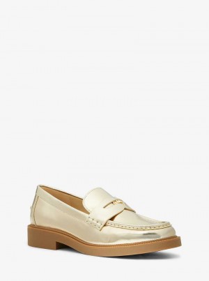 Michaelkors Eden Metallic Leather Zlaté | SN-MK27664