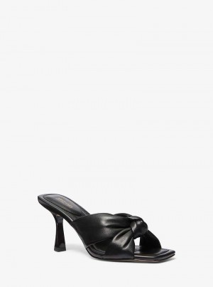 Michaelkors Elena Leather Černé | SN-MK27504