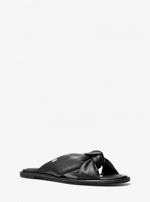 Michaelkors Elena Leather Černé | SN-MK27513