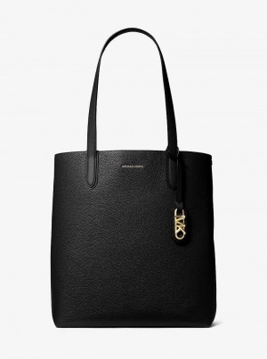 Michaelkors Eliza Extra-Large Pebbled Leather Černé | SN-MK26837