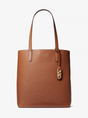 Michaelkors Eliza Extra-Large Pebbled Leather Hnědé | SN-MK26838