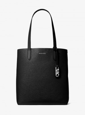 Michaelkors Eliza Extra-Large Pebbled Leather Černé | SN-MK26841