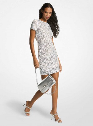 Michaelkors Embellished Laser Cut Scuba Bílé | SN-MK26717