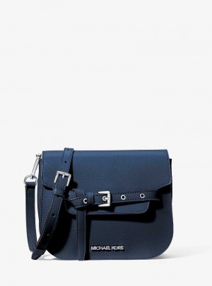 Michaelkors Emilia Small Pebbled Leather Tmavě Blankyt | SN-MK27264