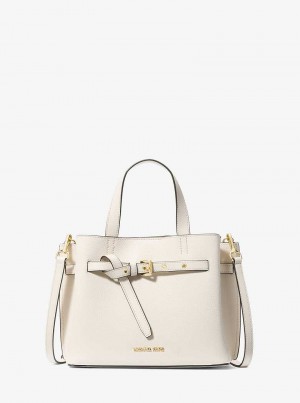 Michaelkors Emilia Small Pebbled Leather Krém | SN-MK27367