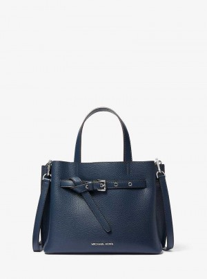 Michaelkors Emilia Small Pebbled Leather Tmavě Blankyt | SN-MK27389