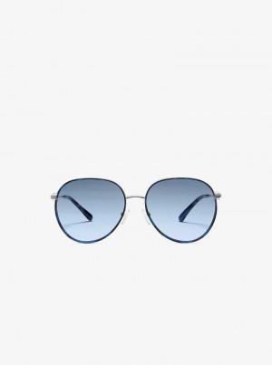 Michaelkors Empire Aviator Stříbrné | SN-MK27889