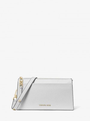 Michaelkors Empire Large Leather Convertible Bílé | SN-MK27238