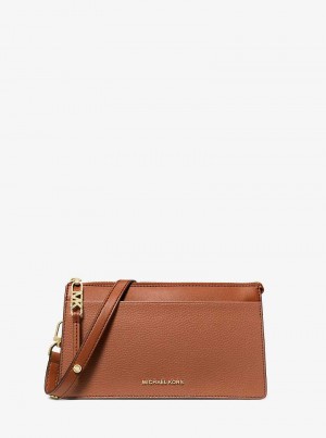 Michaelkors Empire Large Leather Convertible Hnědé | SN-MK27241