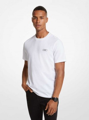 Michaelkors Empire Logo Cotton Bílé | SN-MK27956