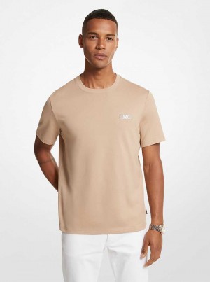 Michaelkors Empire Logo Cotton Hnědožlutý | SN-MK27953
