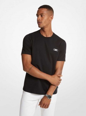Michaelkors Empire Logo Cotton Černé | SN-MK27967