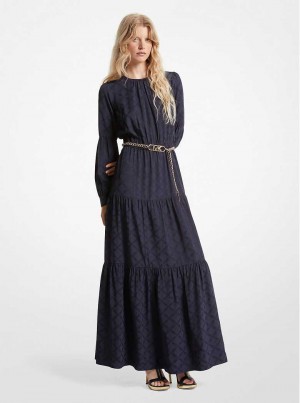 Michaelkors Empire Logo Jacquard Belted Blankyt | SN-MK26678