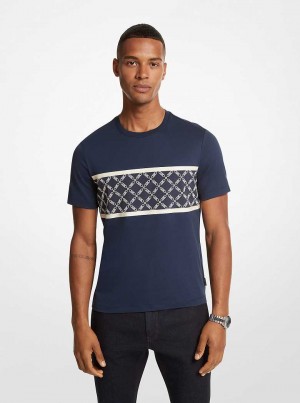 Michaelkors Empire Logo Print Cotton Blankyt | SN-MK27927