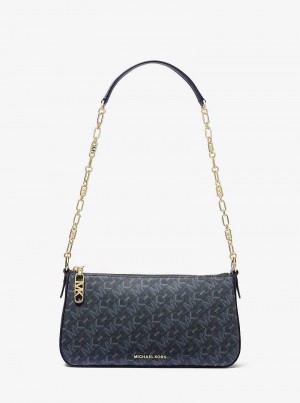 Michaelkors Empire Medium Chain-Link Tmavě Blankyt | SN-MK27145