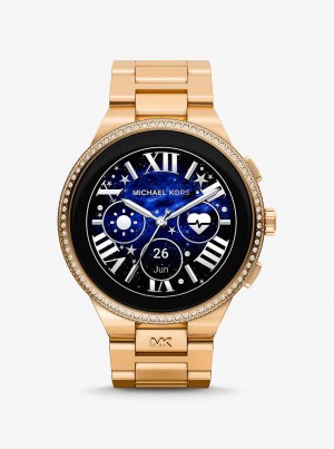 Michaelkors Gen 6 Camille Pavé Gold-Tone Růžové Zlaté | SN-MK28259