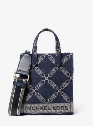 Michaelkors Gigi Extra-Small Empire Logo Jacquard Tmavě Blankyt Viacfarebný | SN-MK27363