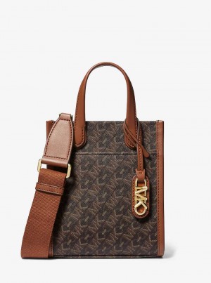 Michaelkors Gigi Extra-Small Empire Signature Logo Hnědé | SN-MK27149