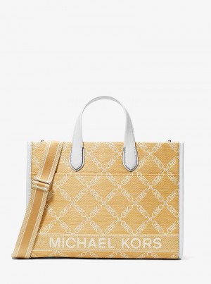 Michaelkors Gigi Large Empire Logo Jacquard Straw Viacfarebný | SN-MK26807